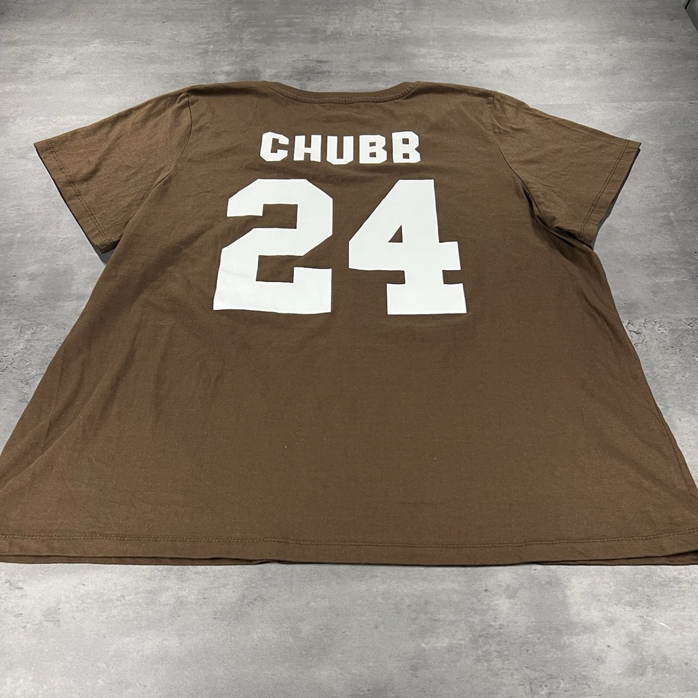 Nick Chubb Jersey Shirt Women 2XL XXL Brown NFL Cleveland Cotton Football